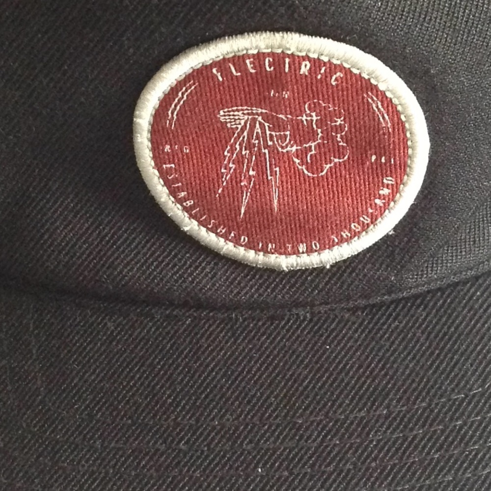 Electric Snap On Fitted Hat Red Patch Hat - image 2